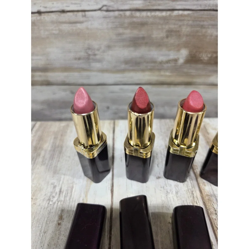 4-L'Oreal Colour Riche Creme Perle Lipstick 354 368 315 370 Rose Gold Mauve READ